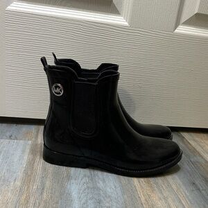 Michael Kors Black Rain Booties